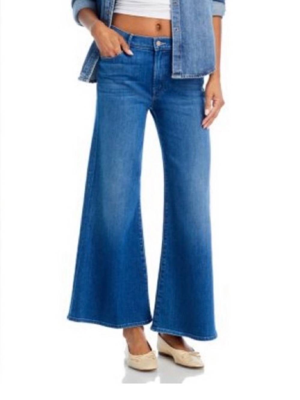 MOTHER Wide-Leg Jeans